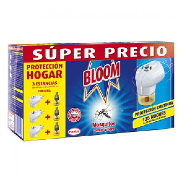 Bloom INSECTICIDA electrico pack ahorro 135 noches
