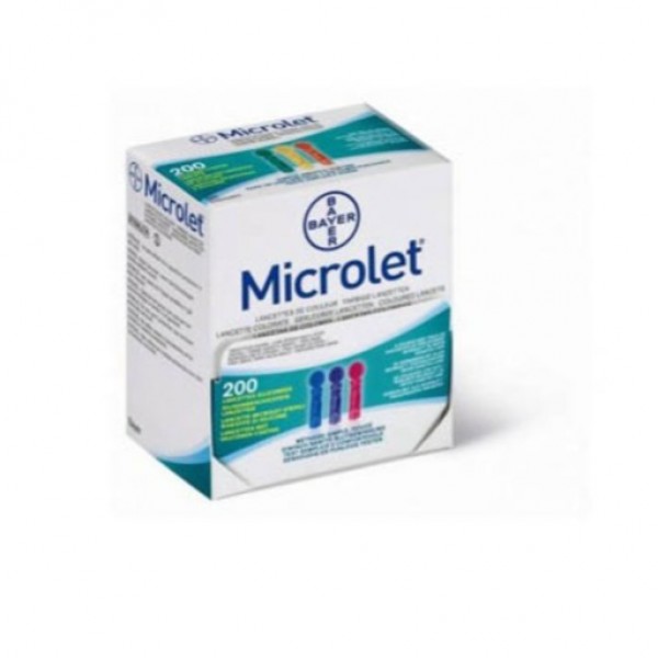 Microlet Lancetas De Color 200 Uds