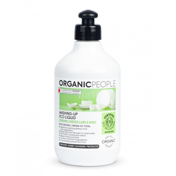Organic people lime & mint washing-up eco liquid 200ml