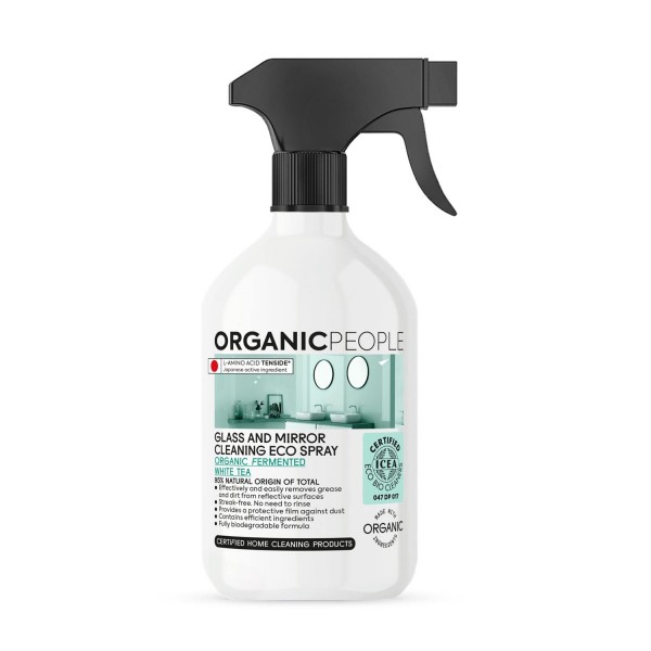 Organic people glass & mirror cleansing eco spray 200ml