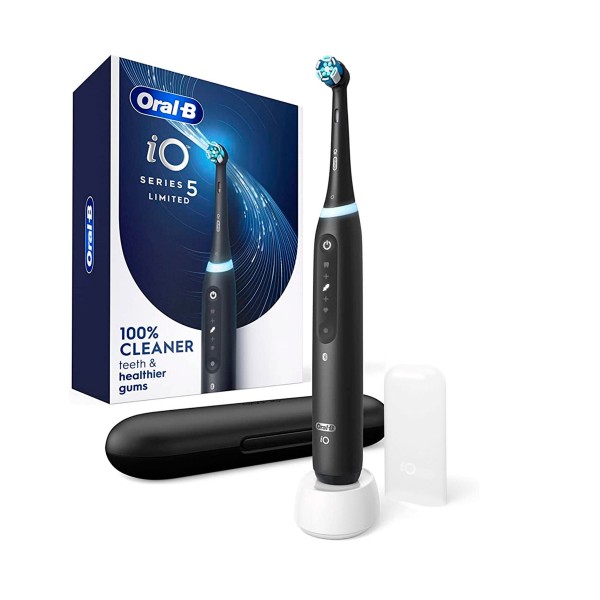 Braun oral-b io5 negro + estuche /  cepillo de dientes eléctrico recargable / inteligencia artificial