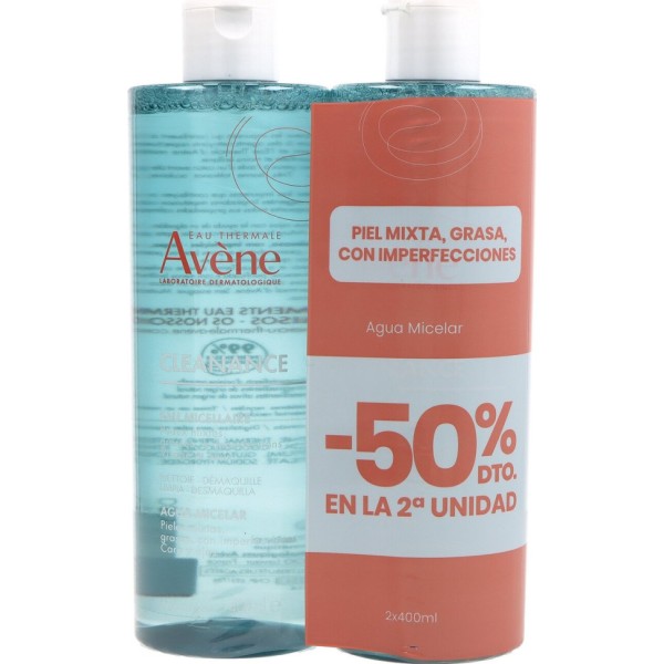 Avene Cleanance Agua Micelar 2 X 400 ml Promo