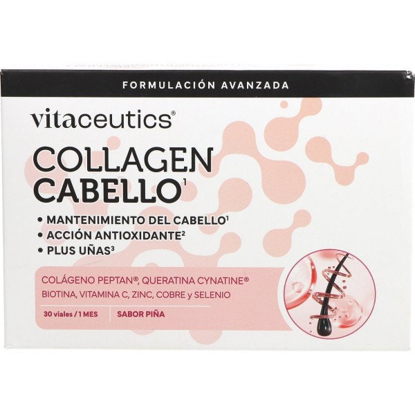Vitaceutics Collagen Cabello 30 Viales 25 ml Sabor Piña