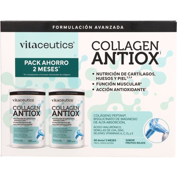 Vitaceutics Collagen Antiox Sabor Frutos Rojos 420 g 2 Uds Promo