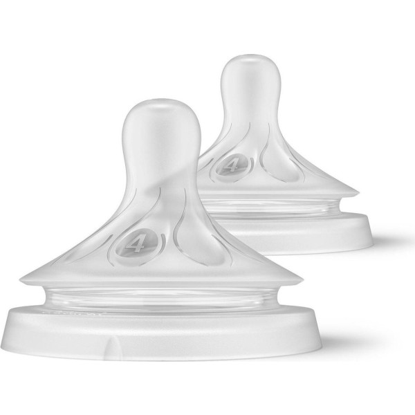 Avent Tetina Flujo 4 Respuesta Natural +3 Meses 2U