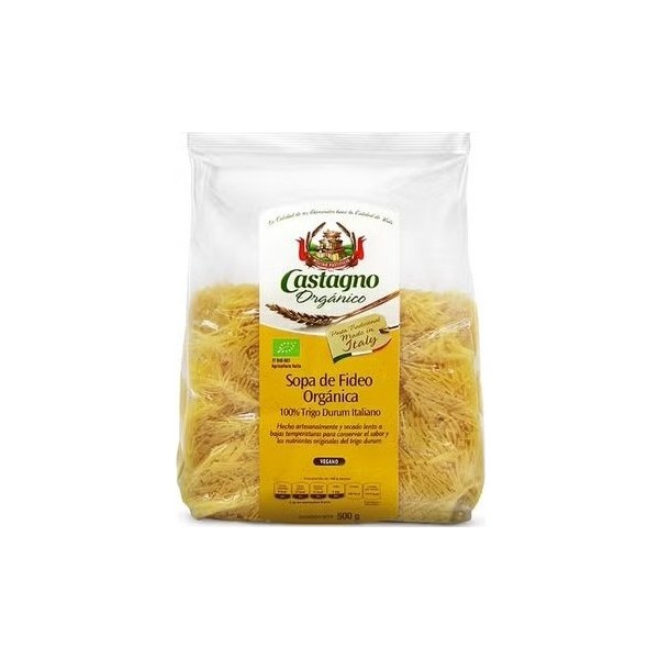 Castagno Fideo Sémola Trigo Duro Bio 500G