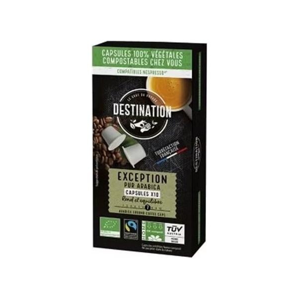 Destination Exception Pur Arabica Exception Bio 10Uds