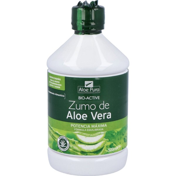 Aloe Pura Jugo Aloe Vera Fuerza Máxima 500Ml