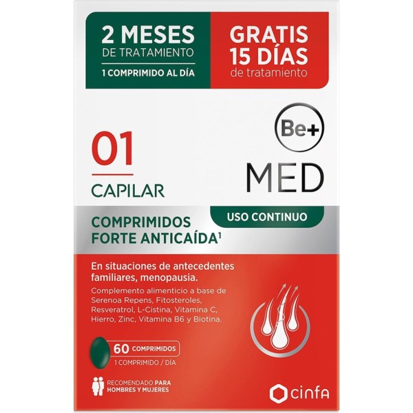 Be+Med Capilar Uso Continuo Forte 60 Comprimidos